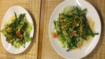 ensalada de espárragos