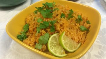 Arroz mexicano emplatado